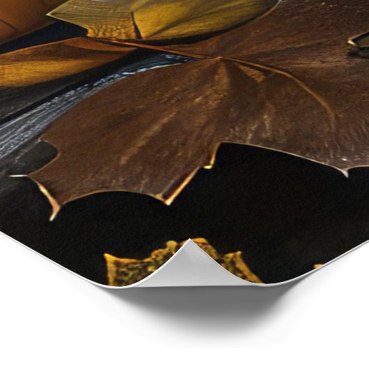 Amerikaanse Staffordshire Halloween Spooky Poster (Hoek)