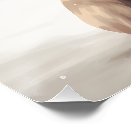 Amerikaanse Staffordshire Hond in Sneeuw Kerstmis Perfect Poster (Hoek)