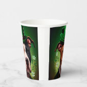 Amerikaanse Staffordshire-hond in St. Patrick's Da Papieren Bekers (Rechts)