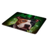 Amerikaanse Staffordshire hond op St. Patrick's Da Snijplank (Hoek)