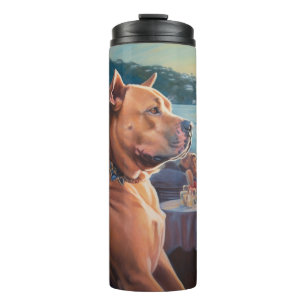 Amerikaanse Staffordshire Kerst Cruise: Pawsome Thermosbeker