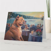 Amerikaanse Staffordshire Kerstcruise: Pawsome Kaart (Voorkant)