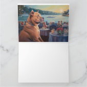 Amerikaanse Staffordshire Kerstcruise: Pawsome Kaart (Binnen)