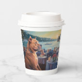 Amerikaanse Staffordshire Kerstcruise: Pawsome Papieren Bekers (Achterkant)