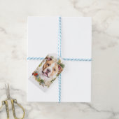 Amerikaanse Staffordshire Kerstkrans feestelijk Cadeaulabel (Met Touw)