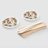 Amerikaanse Staffordshire Kerstkrans feestelijk Handwaaier (Niet-gemonteerd)