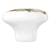 Amerikaanse Staffordshire Kerstkrans feestelijk Keramische Knop (Zijkant)