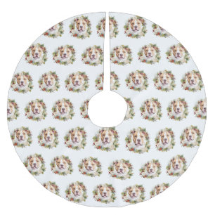 Amerikaanse Staffordshire Kerstkrans feestelijk Kerstboom Rok