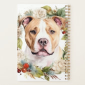 Amerikaanse Staffordshire Kerstkrans feestelijk Planner (Achterkant)