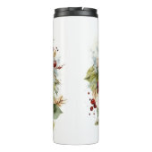 Amerikaanse Staffordshire Kerstkrans feestelijk Thermosbeker (Achterkant)