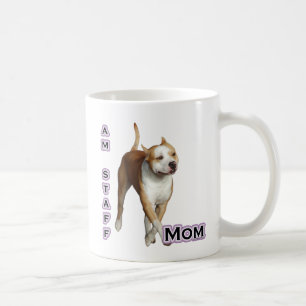 Amerikaanse Staffordshire Mom 4 Koffiemok