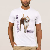 Amerikaanse Staffordshire Mom 4 T-shirt (Voorkant)