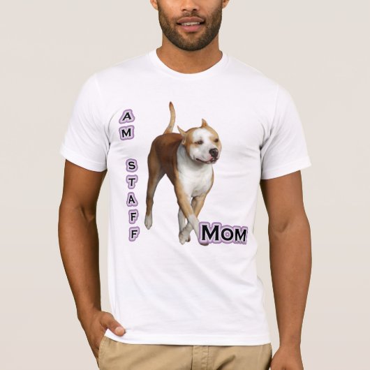 Amerikaanse Staffordshire Mom 4 T-shirt (Voorkant)