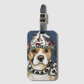 AMERIKAANSE STAFFORDSHIRE TERRIE BAGAGELABEL (Voorkant (verticaal))