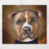 AMERIKAANSE STAFFORDSHIRE TERRIE BIER ETIKET (Enkel label)