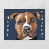 AMERIKAANSE STAFFORDSHIRE TERRIE BRIEFKAART (Voorkant)