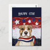 AMERIKAANSE STAFFORDSHIRE TERRIE BRIEFKAART (Voorkant / Achterkant)