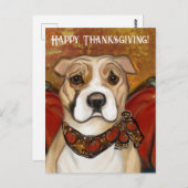 AMERIKAANSE STAFFORDSHIRE TERRIE BRIEFKAART (Voorkant / Achterkant)