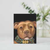 AMERIKAANSE STAFFORDSHIRE TERRIE BRIEFKAART (Staand voorkant)