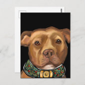 AMERIKAANSE STAFFORDSHIRE TERRIE BRIEFKAART (Voorkant / Achterkant)