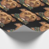 AMERIKAANSE STAFFORDSHIRE TERRIE CADEAUPAPIER (Hoek)