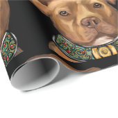 AMERIKAANSE STAFFORDSHIRE TERRIE CADEAUPAPIER (Rol Hoek)