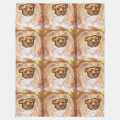 AMERIKAANSE STAFFORDSHIRE TERRIE FLEECE DEKEN (Voorkant)