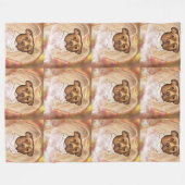 AMERIKAANSE STAFFORDSHIRE TERRIE FLEECE DEKEN (Voorkant (Horizontaal))