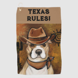 AMERIKAANSE STAFFORDSHIRE TERRIE GOLFHANDDOEK