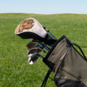 AMERIKAANSE STAFFORDSHIRE TERRIE GOLFHEADCOVER (Insitu)