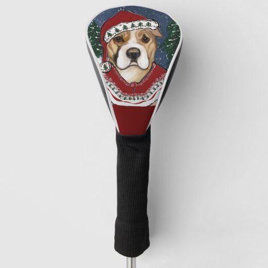 AMERIKAANSE STAFFORDSHIRE TERRIE GOLFHEADCOVER (Voorkant)