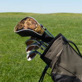 AMERIKAANSE STAFFORDSHIRE TERRIE GOLFHEADCOVER (Insitu)