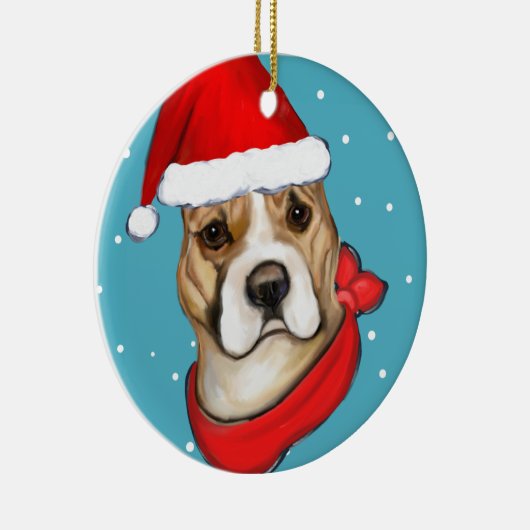 AMERIKAANSE STAFFORDSHIRE TERRIE KERAMISCH ORNAMENT (Rechts)