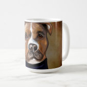 AMERIKAANSE STAFFORDSHIRE TERRIE KOFFIEMOK (Voorkant rechts)