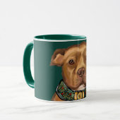 AMERIKAANSE STAFFORDSHIRE TERRIE MOK (Voorkant links)