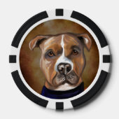 AMERIKAANSE STAFFORDSHIRE TERRIE POKER CHIPS (Voorkant)