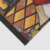 AMERIKAANSE STAFFORDSHIRE TERRIE TISSUEPAPIER (Detail)