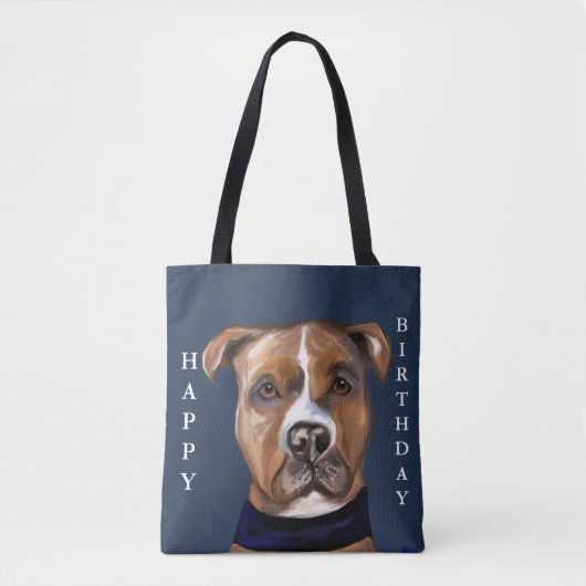 AMERIKAANSE STAFFORDSHIRE TERRIE TOTE BAG (Voorkant)