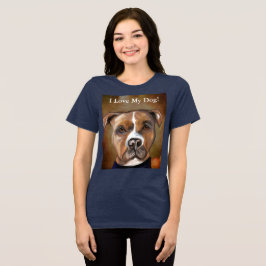 AMERIKAANSE STAFFORDSHIRE TERRIE Tri-Blend SHIRT