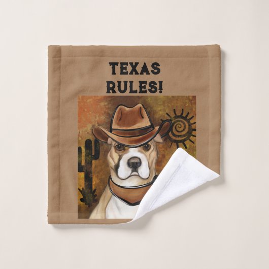 AMERIKAANSE STAFFORDSHIRE TERRIE WASHANDJE (Wasdoekje)