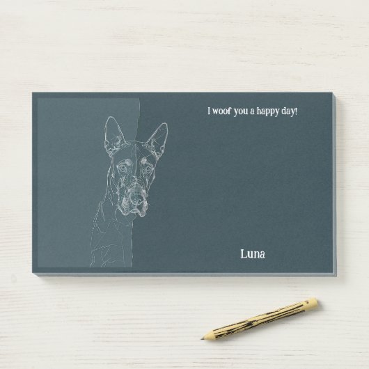 Amerikaanse Staffordshire Terrier Abstracte honden Post-it® Notes (Op bureau)