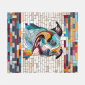 Amerikaanse Staffordshire Terrier - Amstaff Fleece Deken (Voorkant (Horizontaal))