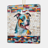 Amerikaanse Staffordshire Terrier - Amstaff Keramisch Ornament (Links)