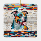 Amerikaanse Staffordshire Terrier - Amstaff Keramisch Ornament (Achterkant)