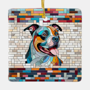 Amerikaanse Staffordshire Terrier - Amstaff Keramisch Ornament