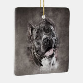 Amerikaanse Staffordshire Terrier - Amstaff Keramisch Ornament (Rechts)