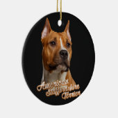 Amerikaanse Staffordshire Terrier - Amstaff Keramisch Ornament (Rechts)