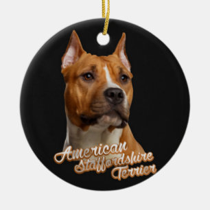 Amerikaanse Staffordshire Terrier - Amstaff Keramisch Ornament