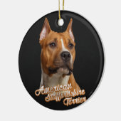 Amerikaanse Staffordshire Terrier - Amstaff Keramisch Ornament (Links)