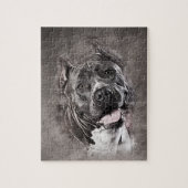 Amerikaanse Staffordshire Terrier - Amstaff Legpuzzel (Verticaal)